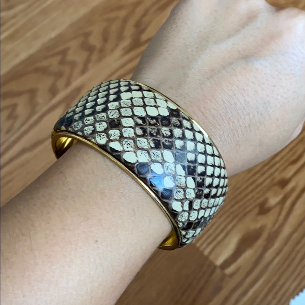 Authentic Dolce & Gabbana Python Wide Bangle - image 5